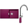 Set Schock S8-6 (dřez Mono D-100L Berry + baterie SC-520 Berry)
