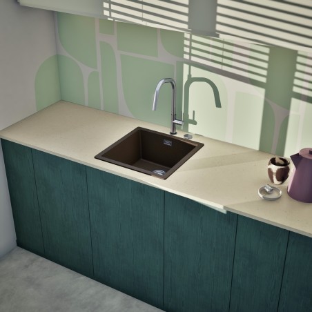 Kuchyňský dřez Schock Kaia N-100 Bronze, spodní montáž