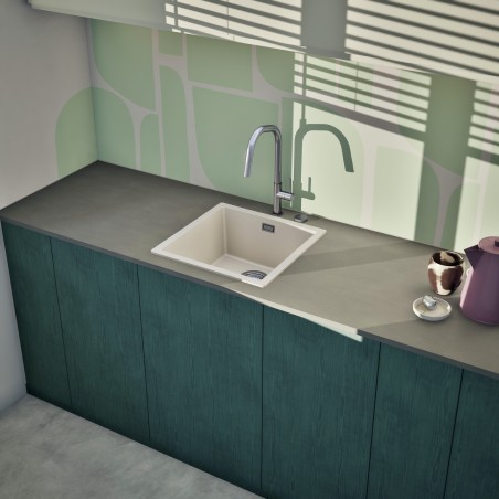 Kuchyňský dřez Schock Kaia N-100 Silverstone, spodní montáž