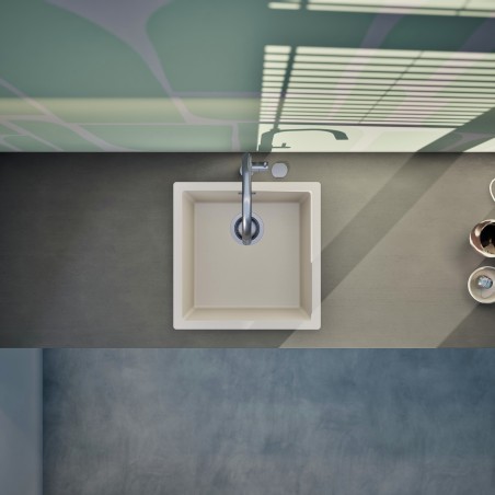 Kuchyňský dřez Schock Kaia N-100 Silverstone, spodní montáž