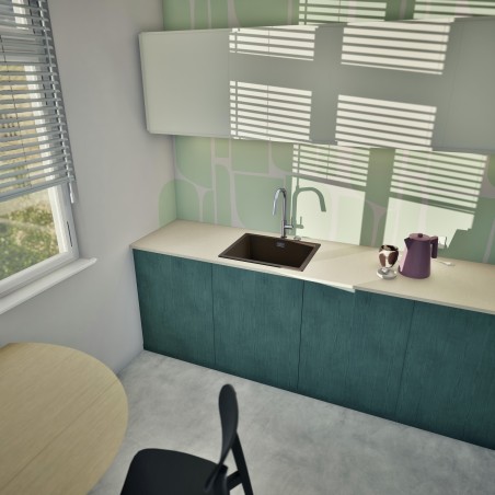 Kuchyňský dřez Schock Kaia N-100L Bronze, horní montáž