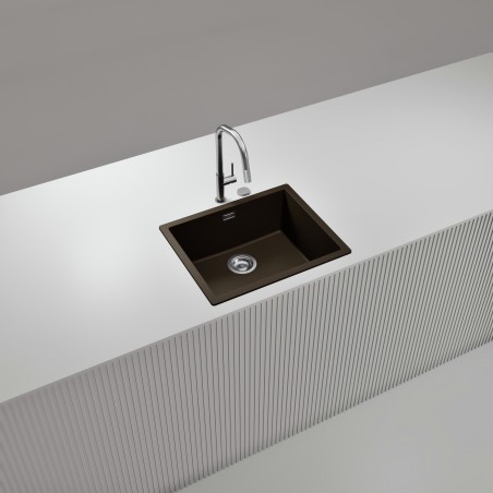 Kuchyňský dřez Schock Kaia N-100L Bronze, horní montáž