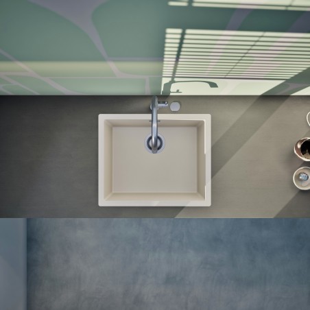 Kuchyňský dřez Schock Kaia N-100L Magnolia, spodní montáž