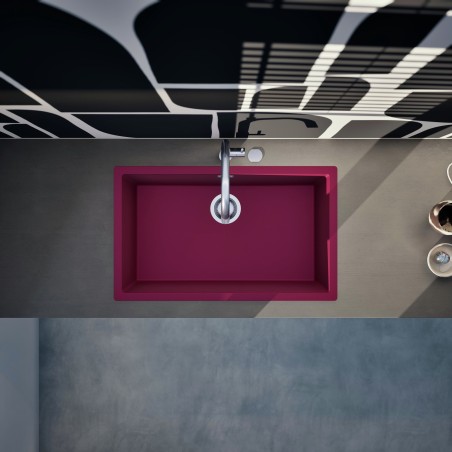 Kuchyňský dřez Schock Kaia N-100XL Berry, montáž do roviny