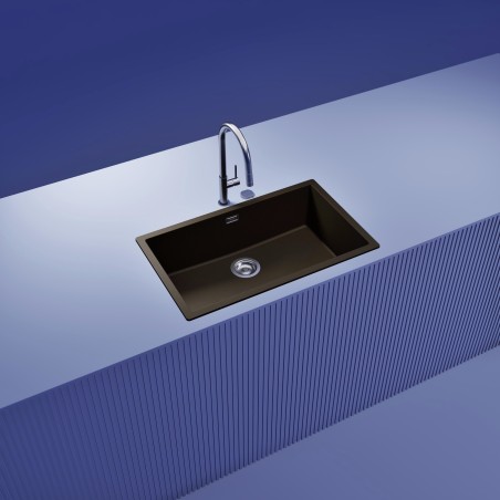 Kuchyňský dřez Schock Kaia N-100XL Bronze, montáž do roviny