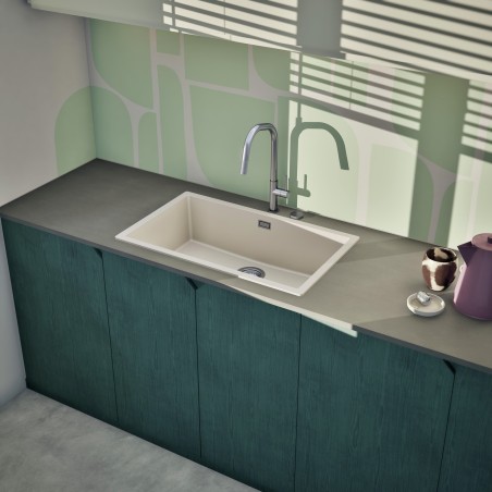 Kuchyňský dřez Schock Kaia N-100XL Stone, horní montáž