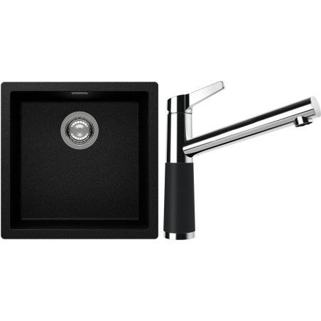 Set Schock S13-4 (dřez Kaia N-100 Magma + baterie SC-510 Magma)