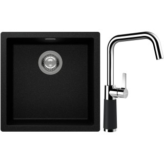 Set Schock S13-8 (dřez Kaia N-100 Magma + baterie SC-530 Magma)