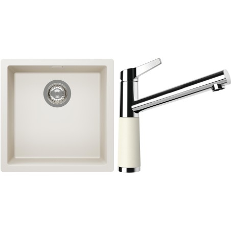 Set Schock S13-4 (dřez Kaia N-100 Magnolia + baterie SC-510 Magnolia)