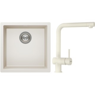 Set Schock S13-1 (dřez Kaia N-100 Magnolia + baterie Epos Magnolia)