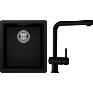 Set Schock S12-1 (dřez Kaia N-100S Puro + baterie Epos Puro)