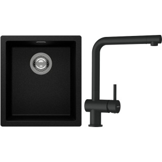 Set Schock S12-1 (dřez Kaia N-100S Magma + baterie Epos Magma)