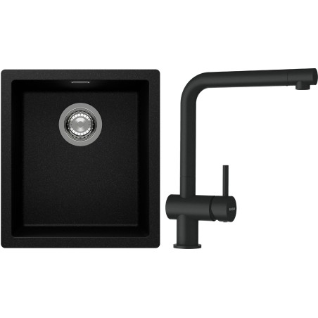 Set Schock S12-1 (dřez Kaia N-100S Magma + baterie Epos Magma)