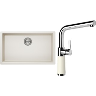 Set Schock S15-10 (dřez Kaia N-100XL Magnolia + baterie SC-540 Magnolia)