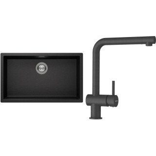 Set Schock S15-1 (dřez Kaia N-100XL Stone + baterie Epos Stone)