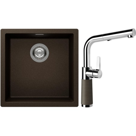 Set Schock S13-11 (dřez Kaia N-100 Bronze + baterie SC-540.120 Bronze)