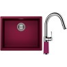 Set Schock S14-7 (dřez Kaia N-100L Berry + baterie SC-520.120 Berry)