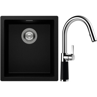 Set Schock S12-7 (dřez Kaia N-100S Puro + baterie SC-520.120 Puro)