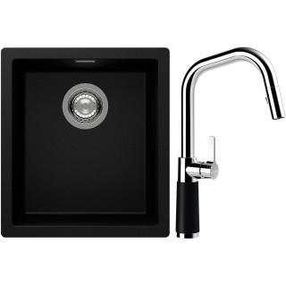 Set Schock S12-9 (dřez Kaia N-100S Puro + baterie SC-530.120 Puro)