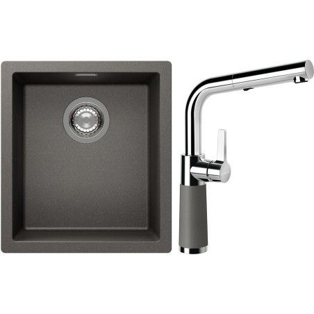 Set Schock S12-11 (dřez Kaia N-100S Silverstone + baterie SC-540.120 Silverstone)