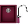 Set Schock S12-9 (dřez Kaia N-100S Berry + baterie SC-530.120 Berry)