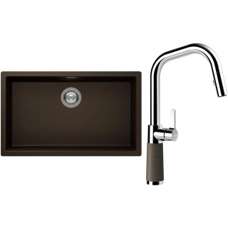 Set Schock S15-9 (dřez Kaia N-100XL Bronze + baterie SC-530.120 Bronze)