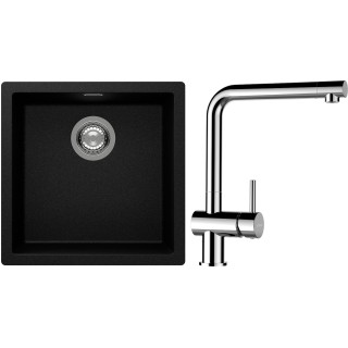 Set Schock S13-12 (dřez Kaia N-100 Magma + baterie Epos Chrom)