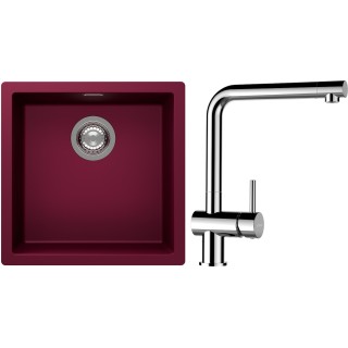 Set Schock S13-12 (dřez Kaia N-100 Berry + baterie Epos Chrom)