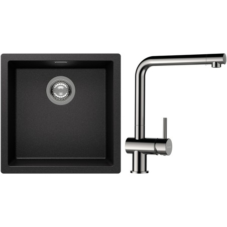 Set Schock S13-3 (dřez Kaia N-100 Stone + baterie Epos Nerezový vzhled)