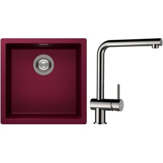 Set Schock S13-3 (dřez Kaia N-100 Berry + baterie Epos Nerezový vzhled)