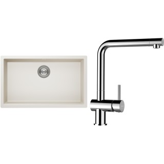 Set Schock S15-12 (dřez Kaia N-100XL Magnolia + baterie Epos Chrom)