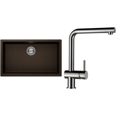 Set Schock S15-3 (dřez Kaia N-100XL Bronze + baterie Epos Nerezový vzhled)