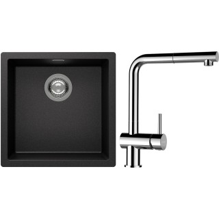 Set Schock S13-13 (dřez Kaia N-100 Stone + baterie Epos.120 Chrom)