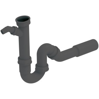 Sifon Schock 629229G, 1 1/2 palce s přípojkou na myčku, šedá