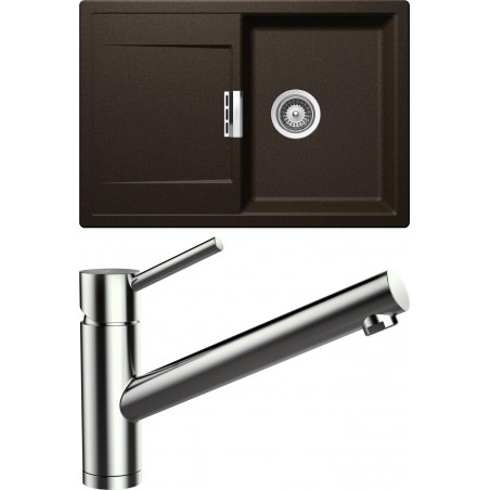 Set Schock 5 (dřez Mono D-100S + baterie Altos S) Bronze Set Schock 5 (dřez Mono D-100S + baterie Altos S) Bronze