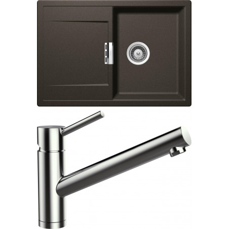 Set Schock 5 (dřez Mono D-100S + baterie Altos S) Carbonium Set Schock 5 (dřez Mono D-100S + baterie Altos S) Carbonium