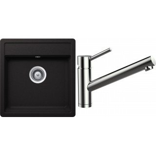 Set Schock 55 (dřez Nemo N-100S + baterie Altos S) Nero