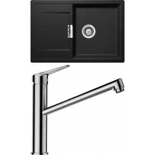 Set Schock 9-21 (dřez Mono D-100 Stone + baterie Metis Nerezový vzhled)