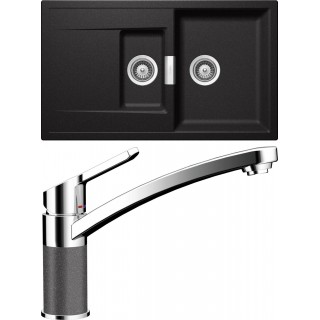 Set Schock S8-3 (dřez Mono D-150 Stone + baterie SC-90 Stone)