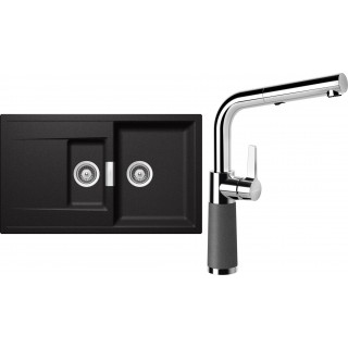 Set Schock S8-7 (dřez Mono D-150 Stone + baterie SC-540.120 Stone)