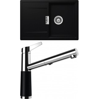 Set Schock S6-5 (dřez Mono D-100S Puro + baterie SC-510.120 Puro)