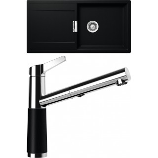 Set Schock S9-5 (dřez Mono D-100L Puro + baterie SC-510.120 Puro)