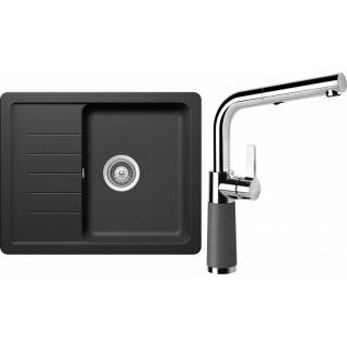 Set Schock S1-7 (dřez Toledo D-100XS Stone + baterie SC-540.120 Stone)