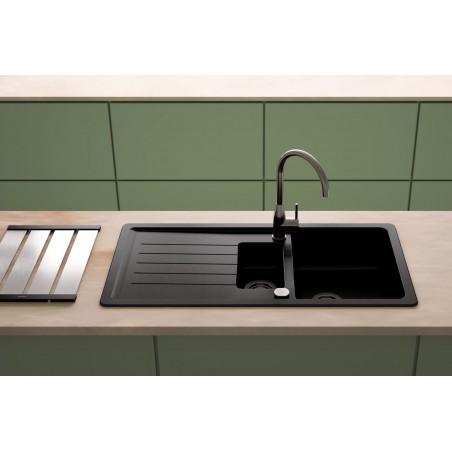 Části dřezu v provedení Gunmetal, Schock 629388GUM Části dřezu v provedení Gunmetal, Schock 629388GUM
