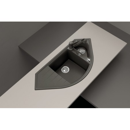 Kuchyňský dřez Schock Genius C-150 Onyx, horní montáž