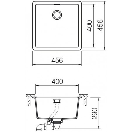 Kuchyňský dřez Schock Greenwich N-100 Stone, spodní montáž