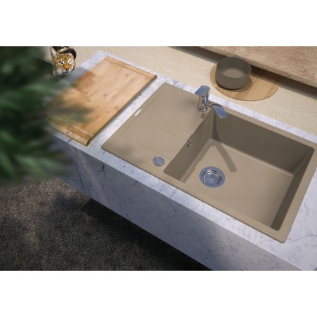 Kuchyňský dřez Schock Manhattan D-100LS Asphalt, spodní montáž