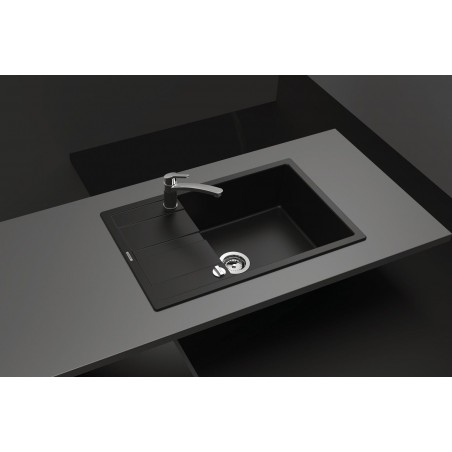 Kuchyňský dřez Schock Manhattan D-100LS Asphalt, spodní montáž