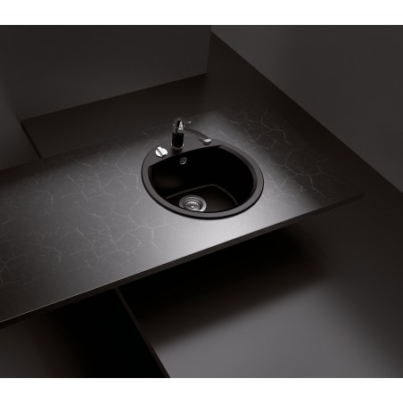 Kuchyňský dřez Schock Manhattan R-100 Onyx, spodní montáž