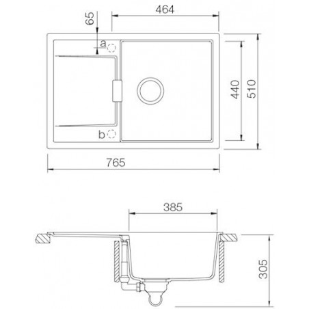 Kuchyňský dřez Schock Mono D-100 Polaris, spodní montáž
